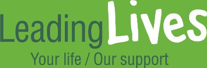 Logo showing the wording 'Leading Lives Your Life/ Our Support'